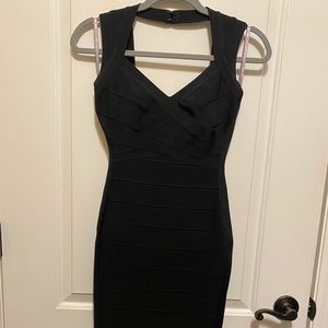 Herve Leger Black Signature Sarai Dress